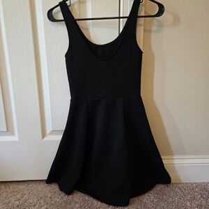 H&M Black Fit and Flare Mini Dress
